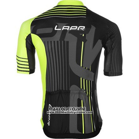 2019 Maillot Ciclismo Lungo AO Noir Vert Manches Courtes et Cuissard