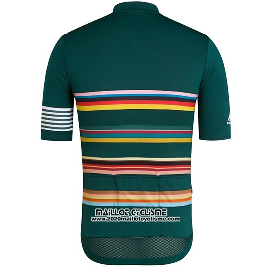 2019 Maillot Ciclismo RCC Paul Smith Vert Manches Courtes et Cuissard