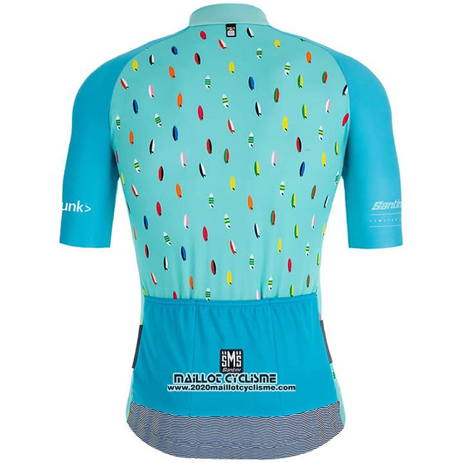 2019 Maillot Ciclismo Richie Azur Manches Courtes et Cuissard