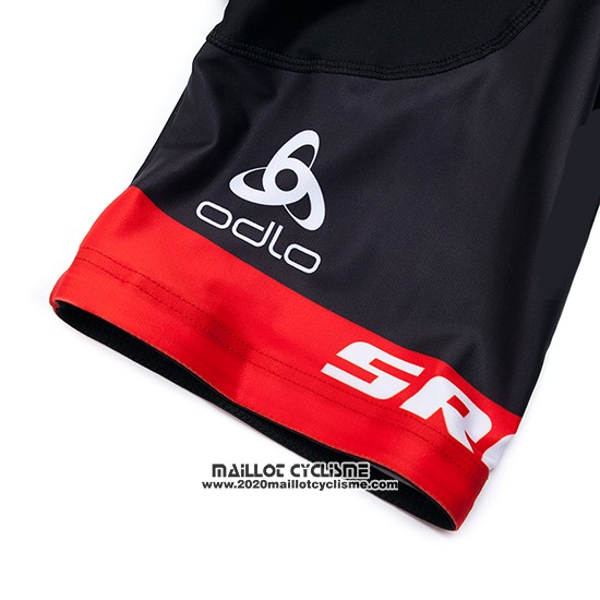 2019 Maillot Ciclismo Sram Noir Vert Manches Courtes et Cuissard