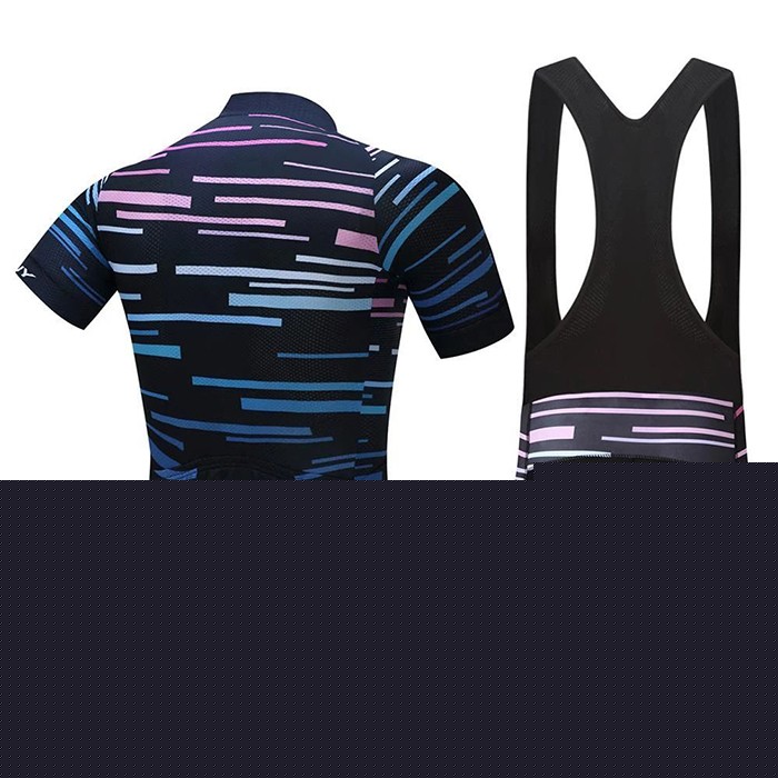 2020 Maillot Ciclismo Octos Bleu Manches Courtes et Cuissard