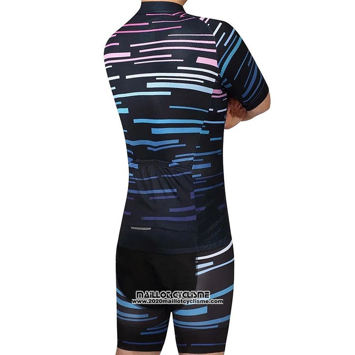 2020 Maillot Ciclismo Octos Bleu Manches Courtes et Cuissard