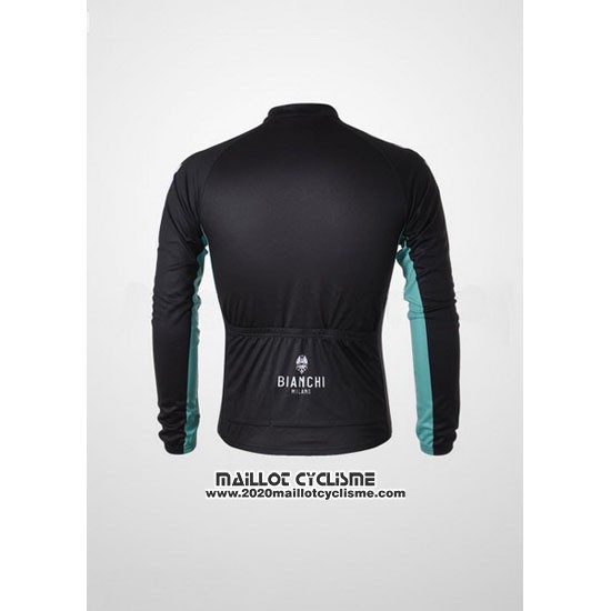 2010 Maillot Ciclismo Bianchi Noir Manches Longues et Cuissard