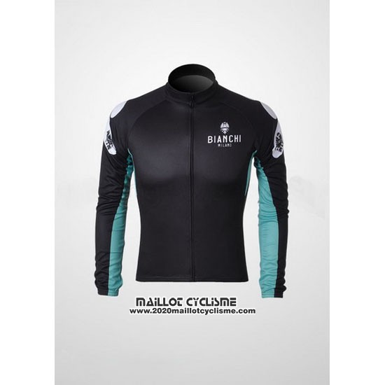 2010 Maillot Ciclismo Bianchi Noir Manches Longues et Cuissard