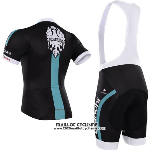 2015 Maillot Ciclismo Bardiani Noir et Bleu Manches Courtes et Cuissard