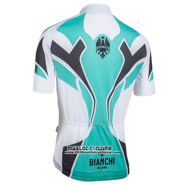 2016 Maillot Ciclismo Bianchi Azur et Blanc Manches Courtes et Cuissard