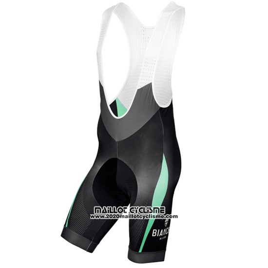 2016 Maillot Ciclismo Bianchi Bleu Clair et Jaune Manches Courtes et Cuissard