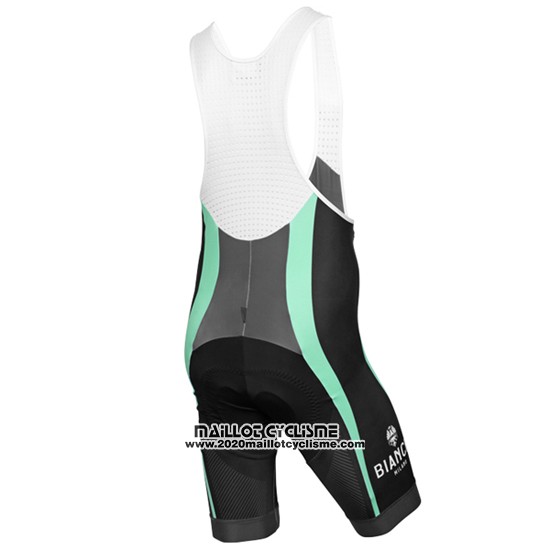 2016 Maillot Ciclismo Bianchi Bleu Clair et Jaune Manches Courtes et Cuissard