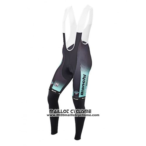 2016 Maillot Ciclismo Bianchi MTB Ml Noir et Vert Manches Longues et Cuissard