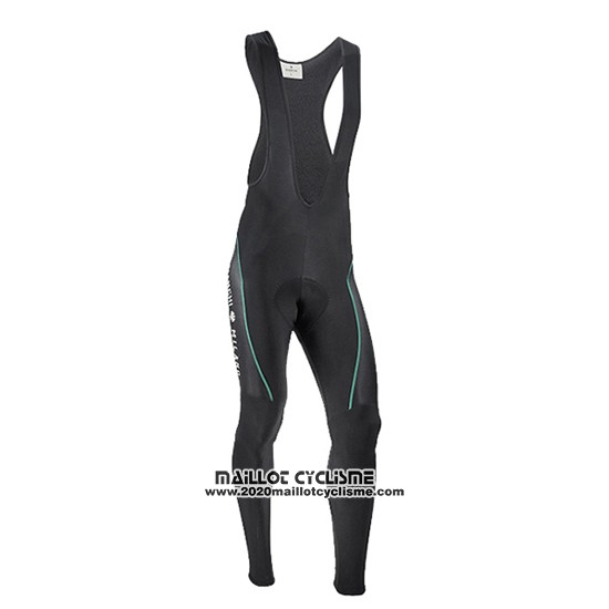 2016 Maillot Ciclismo Bianchi Noir et Blanc Manches Longues et Cuissard