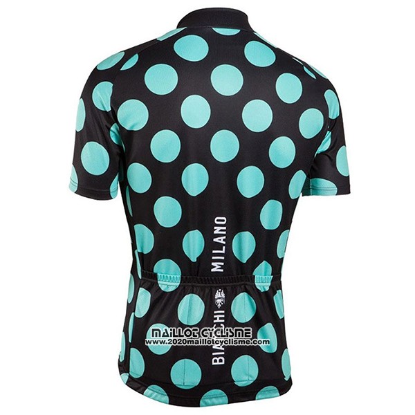 2016 Maillot Ciclismo Bianchi Vert et Noir Manches Courtes et Cuissard