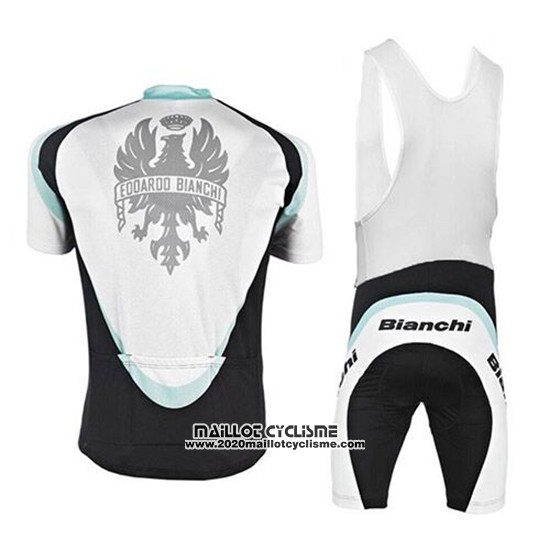 2017 Maillot Ciclismo Bianchi Blanc Manches Courtes et Cuissard