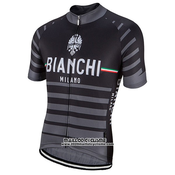 2017 Maillot Ciclismo Bianchi Milano Albatros Gris Manches Courtes et Cuissard