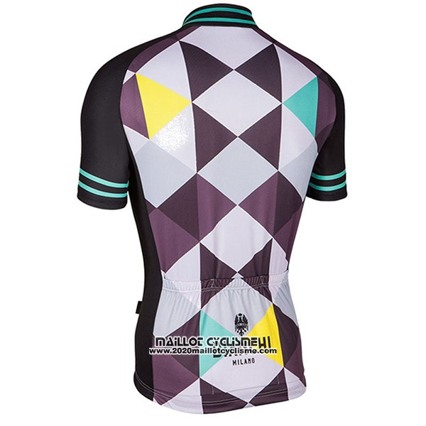 2017 Maillot Ciclismo Bianchi Milano Aviolo Noir Manches Courtes et Cuissard
