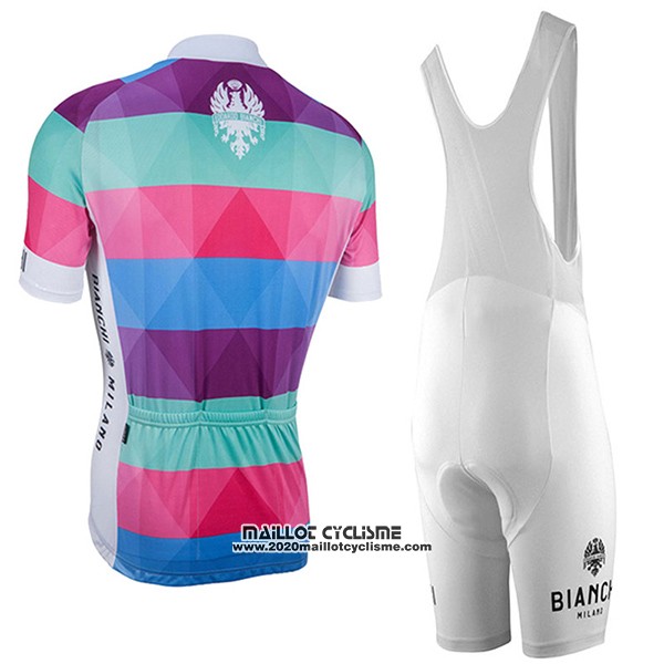 2017 Maillot Ciclismo Bianchi Milano Aviolo Rouge Manches Courtes et Cuissard