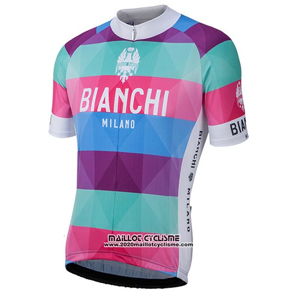 2017 Maillot Ciclismo Bianchi Milano Aviolo Rouge Manches Courtes et Cuissard