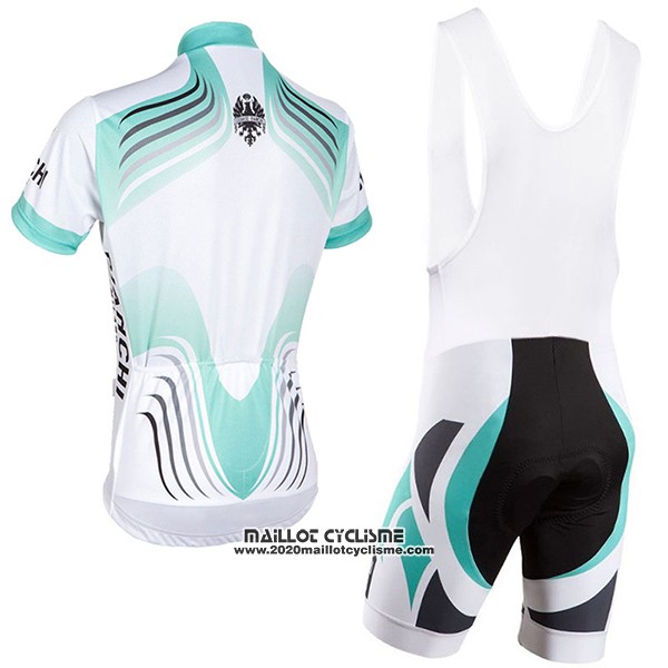 2017 Maillot Ciclismo Bianchi Milano Blanc Manches Courtes et Cuissard