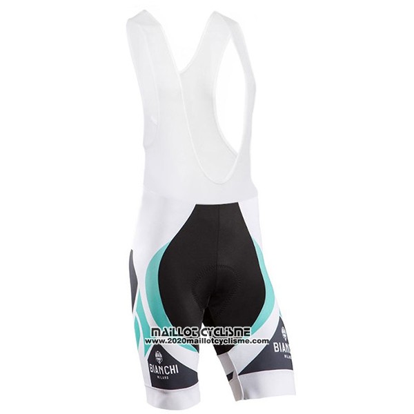 2017 Maillot Ciclismo Bianchi Milano Blanc Manches Courtes et Cuissard