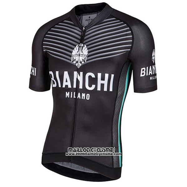 2017 Maillot Ciclismo Bianchi Milano Ceresole Noir Manches Courtes et Cuissard