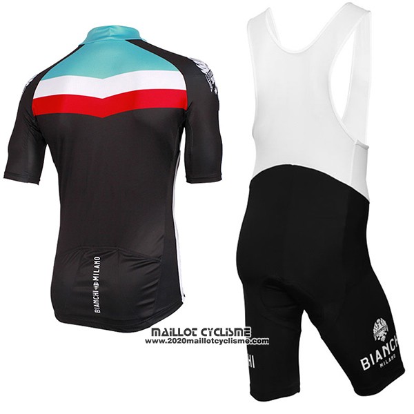 2017 Maillot Ciclismo Bianchi Milano Chorei Noir Manches Courtes et Cuissard