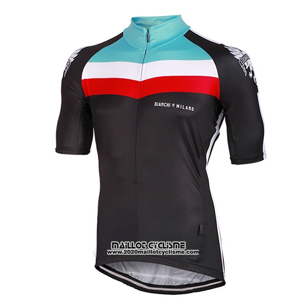 2017 Maillot Ciclismo Bianchi Milano Chorei Noir Manches Courtes et Cuissard