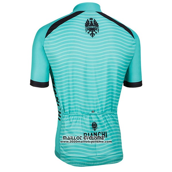 2017 Maillot Ciclismo Bianchi Milano Meja Vert Manches Courtes et Cuissard
