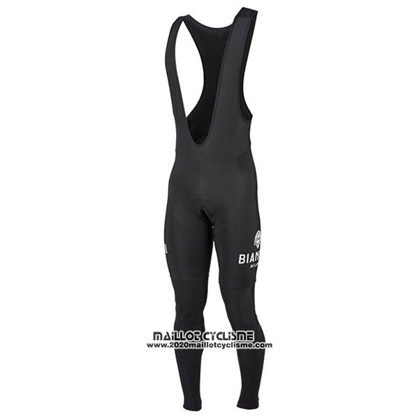 2017 Maillot Ciclismo Bianchi Milano Ml Vert et Noir Manches Longues et Cuissard