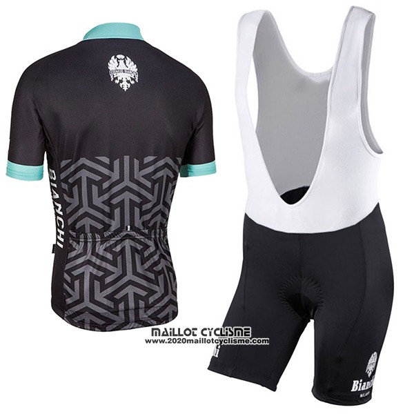 2017 Maillot Ciclismo Bianchi Milano Pride Noir Manches Courtes et Cuissard