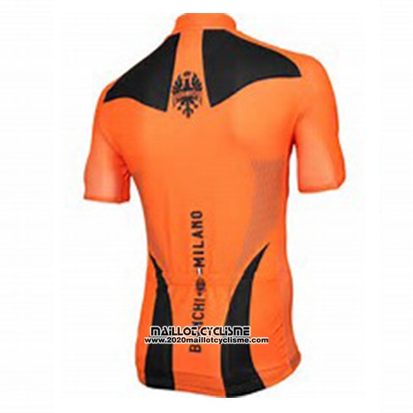 2017 Maillot Ciclismo Bianchi Orange Manches Courtes et Cuissard