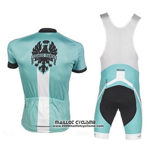 2017 Maillot Ciclismo Bianchi Vert Manches Courtes et Cuissard