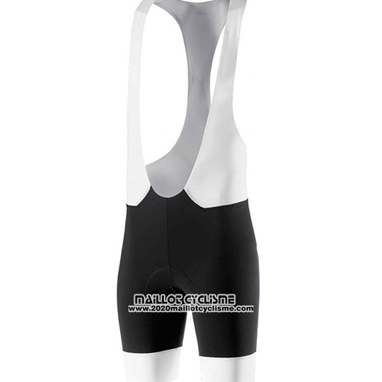 2018 Maillot Ciclismo Bianchi Noir et Blanc Manches Courtes et Cuissard