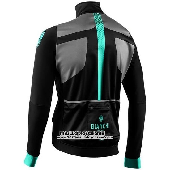 2019 Maillot Ciclismo Bianchi Azur Noir Manches Longues et Cuissard