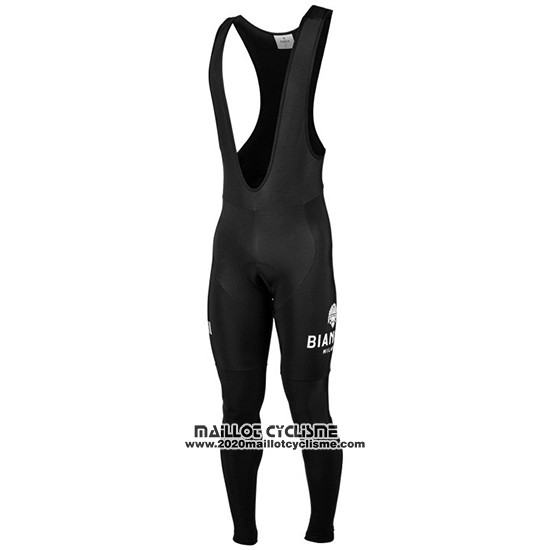 2019 Maillot Ciclismo Bianchi Milano XD Bleu Gris Manches Longues et Cuissard