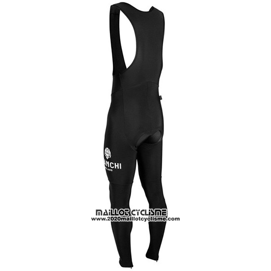 2019 Maillot Ciclismo Bianchi Milano XD Noir Gris Manches Longues et Cuissard