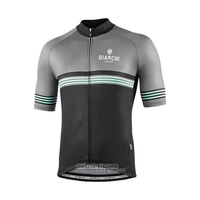 2021 Maillot Cyclisme Bianchi Gris Manches Courtes et Cuissard
