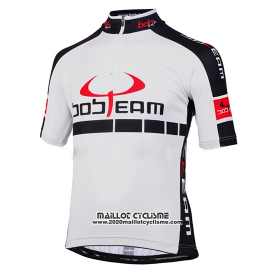 2015 Maillot Ciclismo Bobteam Blanc Manches Courtes et Cuissard