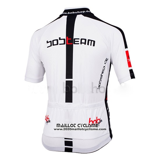2015 Maillot Ciclismo Bobteam Blanc Manches Courtes et Cuissard