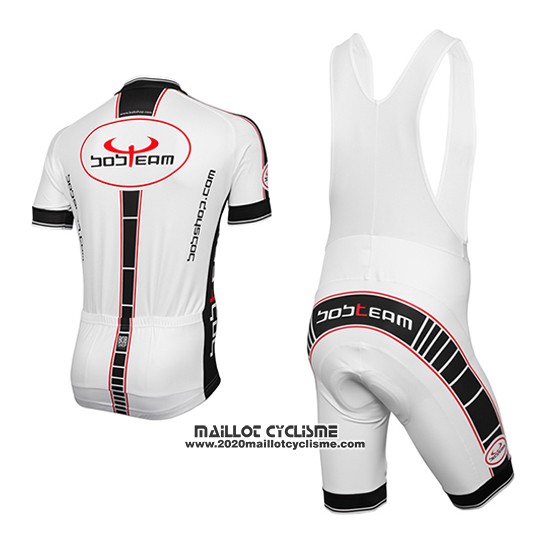 2016 Maillot Ciclismo Bobteam Blanc Manches Courtes et Cuissard