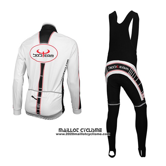 2016 Maillot Ciclismo Bobteam Blanc Manches Longues et Cuissard