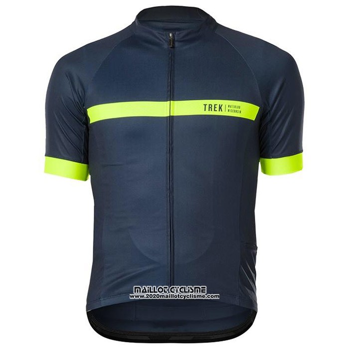 2020 Maillot Cyclisme Bontrage Jaune Profond Bleu Manches Courtes et Cuissard