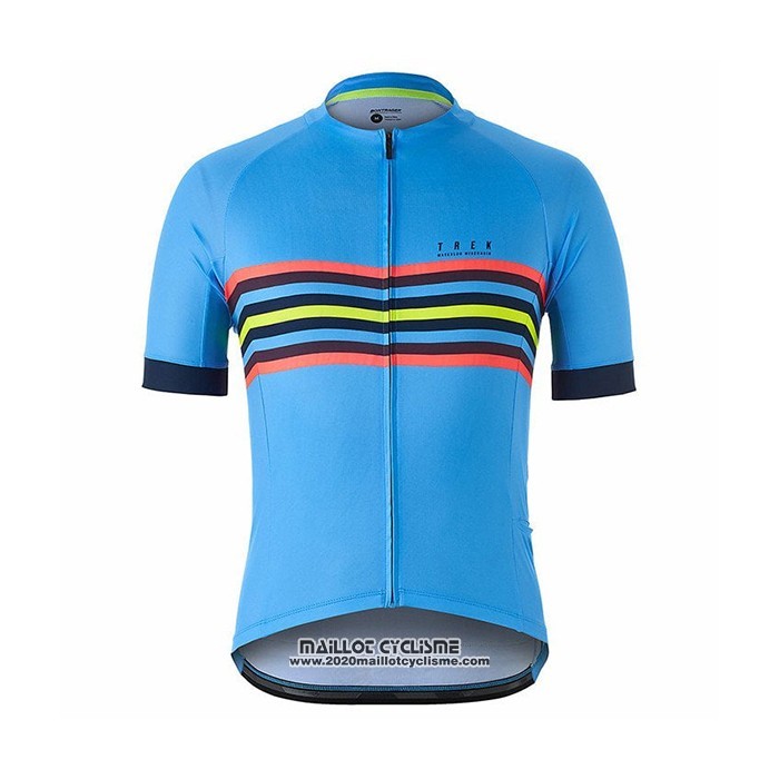 2021 Maillot Cyclisme Bontrager Bleu Manches Courtes et Cuissard