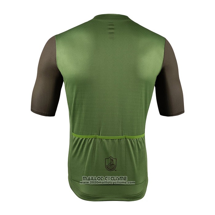 2022 Maillot Cyclisme Campagnolo Vert Manches Courtes et Cuissard