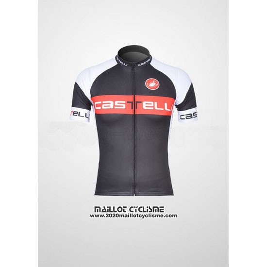 2011 Maillot Ciclismo Castelli Blanc et Gris Manches Courtes et Cuissard