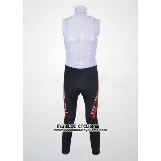 2011 Maillot Ciclismo Castelli Gris et Orange Manches Longues et Cuissard