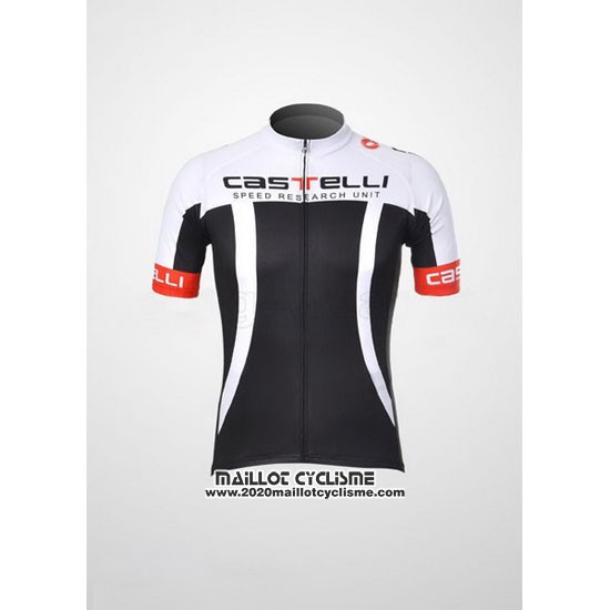 2011 Maillot Ciclismo Castelli Noir et Blanc Manches Courtes et Cuissard