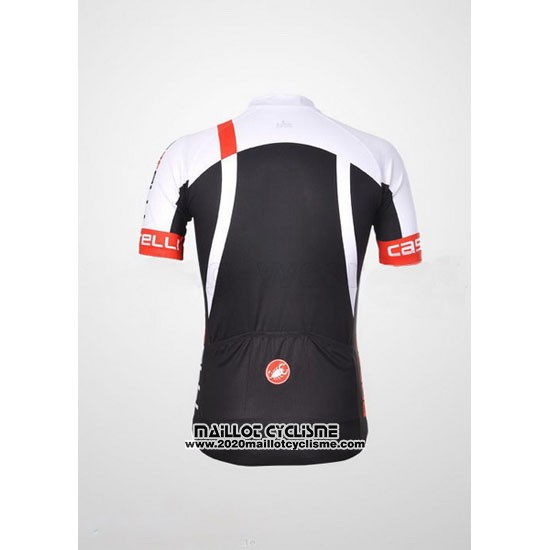2011 Maillot Ciclismo Castelli Noir et Blanc Manches Courtes et Cuissard