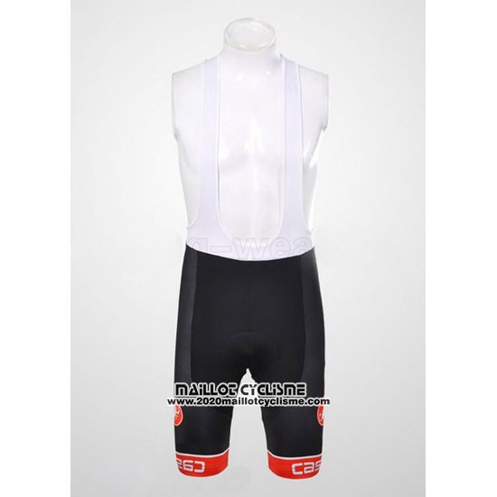2011 Maillot Ciclismo Castelli Noir et Blanc Manches Courtes et Cuissard