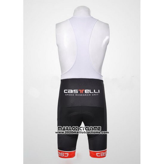 2011 Maillot Ciclismo Castelli Noir et Blanc Manches Courtes et Cuissard