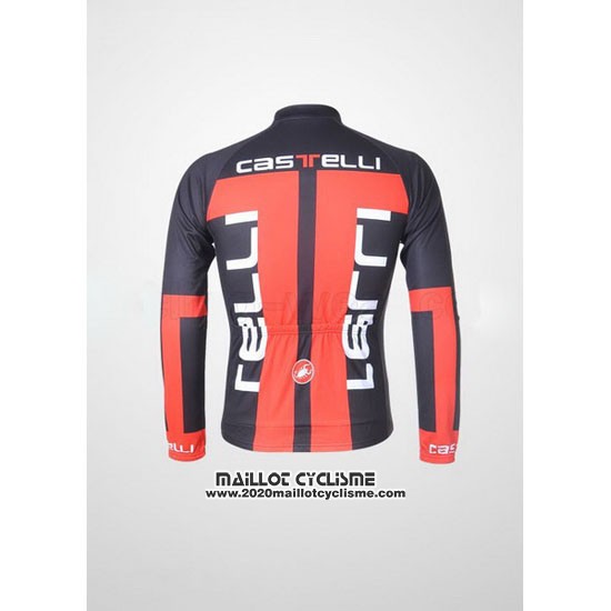2011 Maillot Ciclismo Castelli Orange et Noir Manches Longues et Cuissard