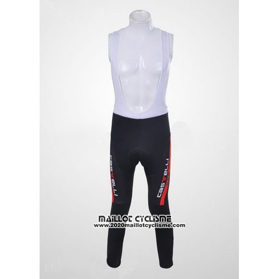 2011 Maillot Ciclismo Castelli Orange et Noir Manches Longues et Cuissard